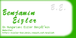 benjamin eizler business card